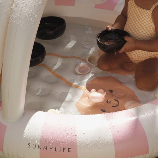 Sunnylife felfújható baba pancsoló árnyékolóval - Cotton Candy Cherry CSOMAGOLÁSSÉRÜLT