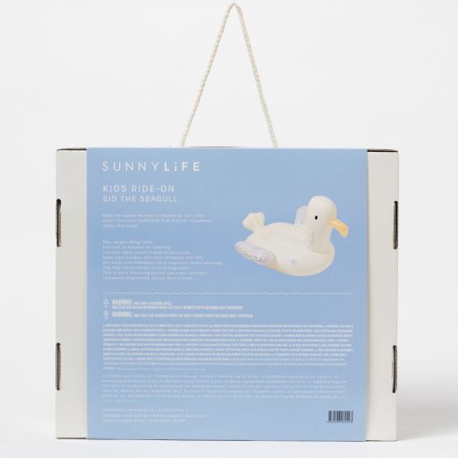 Sunnylife gyerek Ride-On matrac - Sid the Seagull Blue Stripe