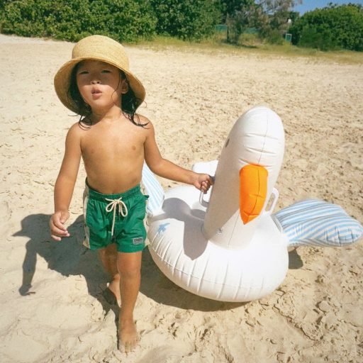 Sunnylife gyerek Ride-On matrac - Sid the Seagull Blue Stripe