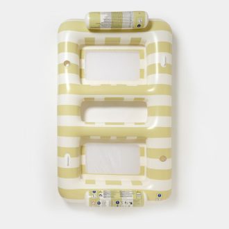   Sunnylife kétszemélyes felfújható függőágy - Float Casa Sand Stripe 