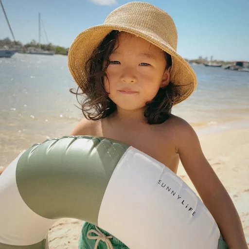 Sunnylife gyerek úszógumi - Olive Stripe  