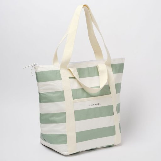 Sunnylife ital hűtőtáska 23 l - La Palma Sage Stripe 