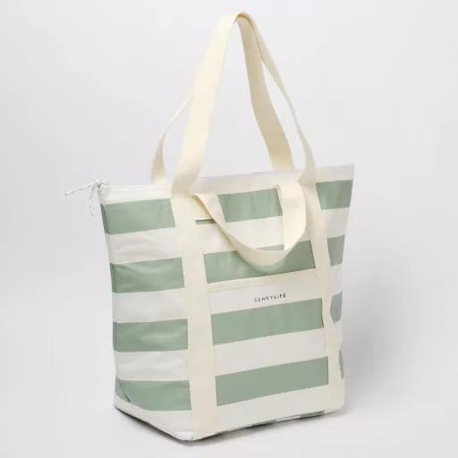 Sunnylife ital hűtőtáska 23 l - La Palma Sage Stripe 