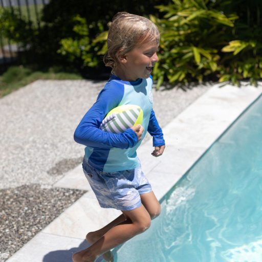 Sunnylife neoprén felfújható rögbi labda - Tides Out Citrus