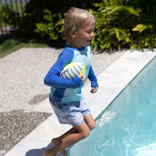 Sunnylife neoprén felfújható rögbi labda - Tides Out Citrus