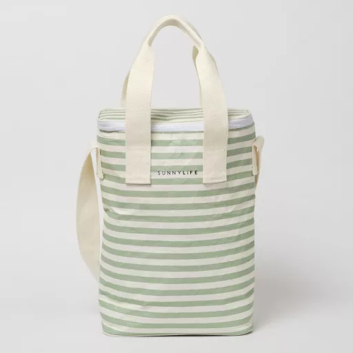 Sunnylife ital hűtőtáska 8 l - La Palma Sage Stripe