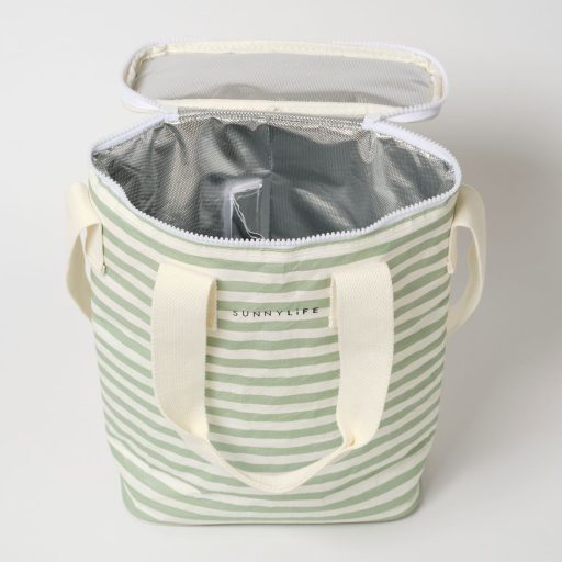 Sunnylife ital hűtőtáska 8 l - La Palma Sage Stripe