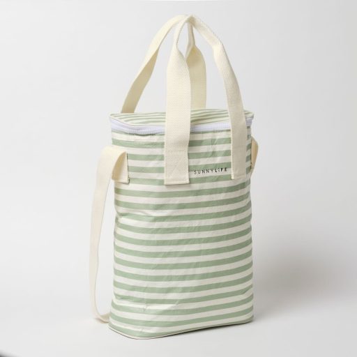 Sunnylife ital hűtőtáska 8 l - La Palma Sage Stripe