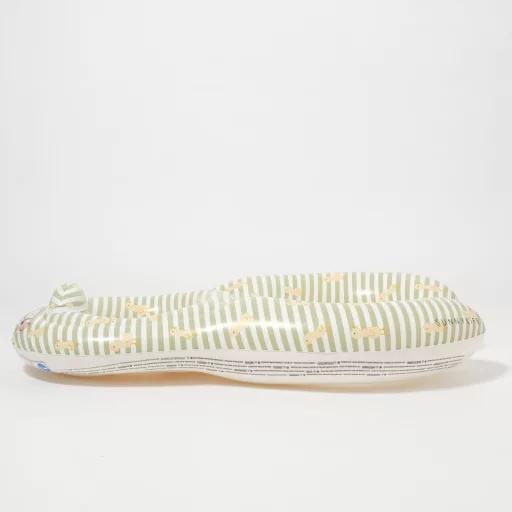 Sunnylife kétszemélyes együtt a babával úszógumi - Duck Sage Stripe