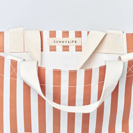 Sunnylife strandtáska - Tierra Clay Stripe