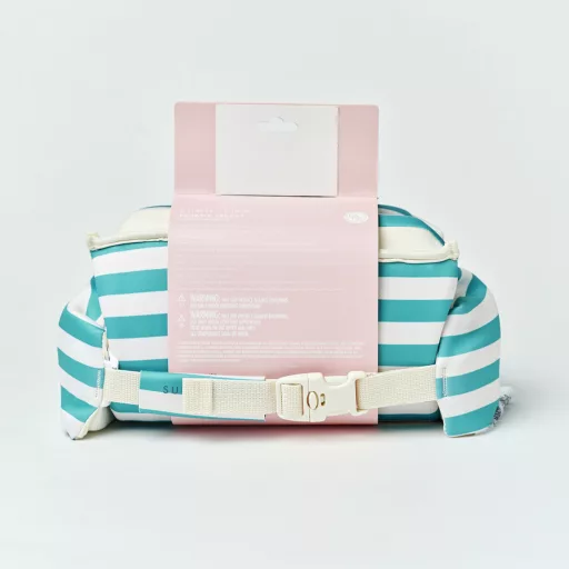 Sunnylife úszómellény karúszóval 3-6 év Poppy the Peach Green stripe 