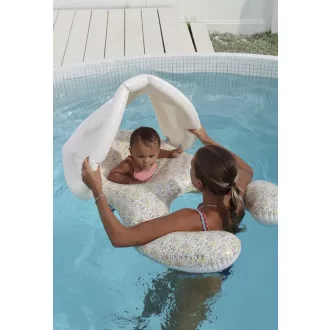   Sunnylife kétszemélyes együtt a babával úszógumi - Into the Garden Ditsy Floral 