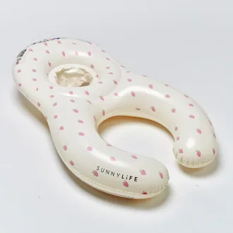   Sunnylife kétszemélyes együtt a babával úszógumi -Strawberry Sunshine CSOMAGOLÁSSÉRÜLT