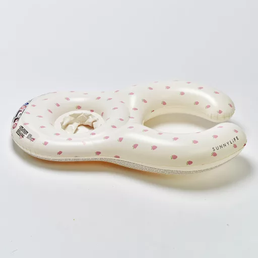 Sunnylife kétszemélyes együtt a babával úszógumi -Strawberry Sunshine CSOMAGOLÁSSÉRÜLT