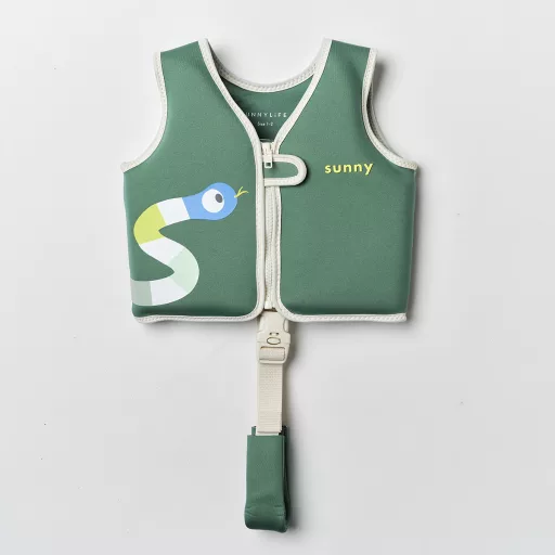 Sunnylife gyerek úszómellény 1-2 év - Into the Jungle Green 