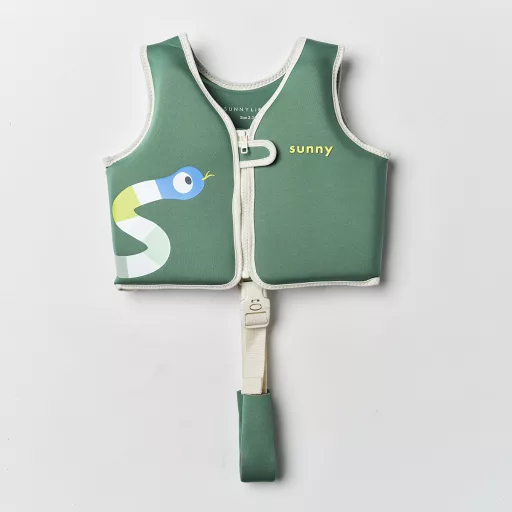 Sunnylife gyerek úszómellény 2-3 év - Into the Jungle Green 