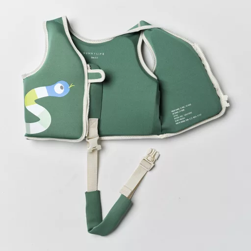 Sunnylife gyerek úszómellény 2-3 év - Into the Jungle Green 