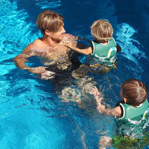 Sunnylife gyerek úszómellény 2-3 év - Into the Jungle Green 