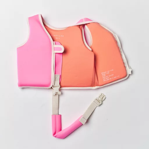 Sunnylife gyerek úszómellény 1-2 év - Peach Neon Pink 