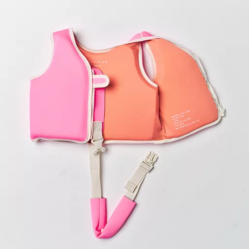 Sunnylife gyerek úszómellény 2-3 év - Peach Neon Pink 