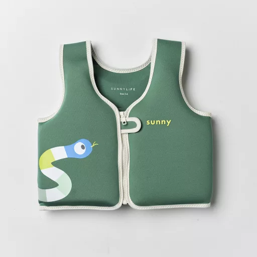 Sunnylife gyerek úszómellény 3-6 év - Into the Jungle Green 