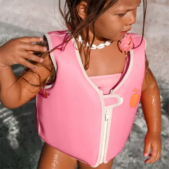 Sunnylife gyerek úszómellény 3-6 év - Peach Neon Pink 
