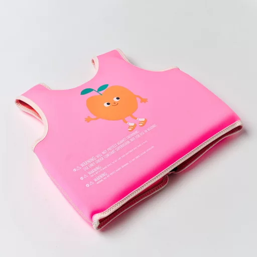 Sunnylife gyerek úszómellény 3-6 év - Peach Neon Pink 