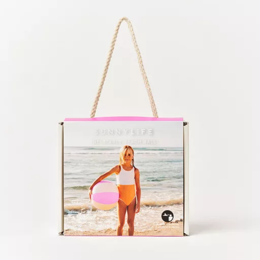 Sunnylife felfújható strandlabda - Pool Party Magenta  