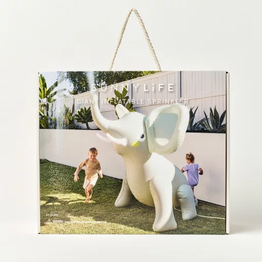 Sunnylife felfújható óriás spriccelő játék -Eli the Elephant Grey 