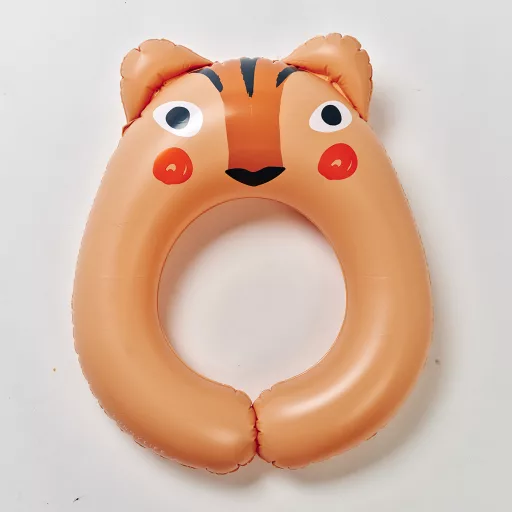 Sunnylife gyerek úszógumi hátul nyitott - Tino the Tiger Clay 