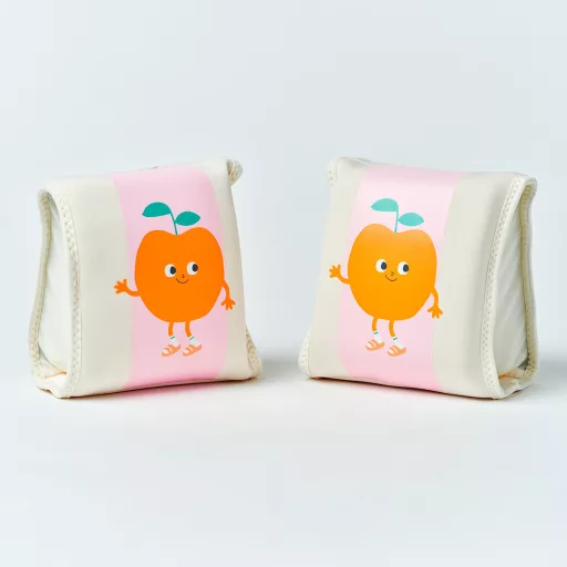 Sunnylife neoprén karúszó - Poppy the Peach Pink Stripe