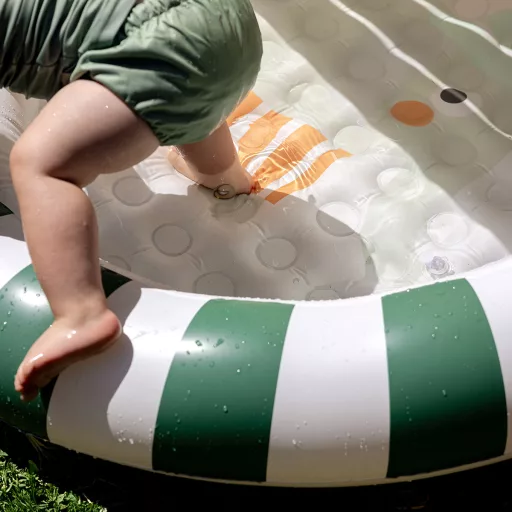 Sunnylife felfújható baba pancsoló árnyékolóval - Eli the Elephant Grey 