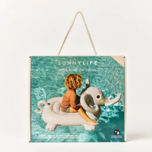 Sunnylife Ride-On matrac - Eli the Elephant Grey 