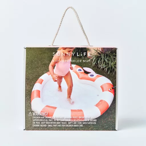 Sunnylife felfújható vízpermetező szőnyeg - Poppy the Peach
