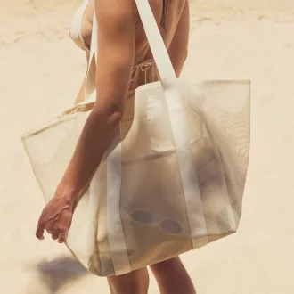 Sunnylife hálós strandtáska - Oyster Cream 