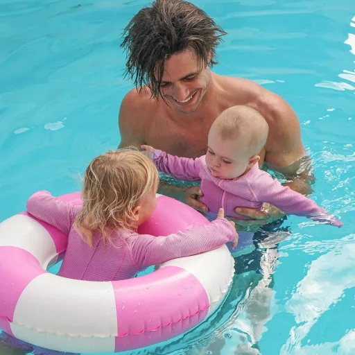 Sunnylife gyerek úszógumi - Party Magenta Stripe 