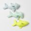Sunnylife merülőjáték szett (3 db) - Salty the Shark Neon Yellow
