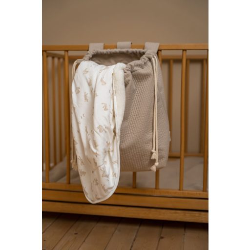 Little Dutch muszlin gumis lepedő 70x140 cm - beige