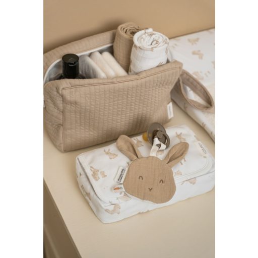 Little Dutch muszlin gumis lepedő 70x140 cm - beige