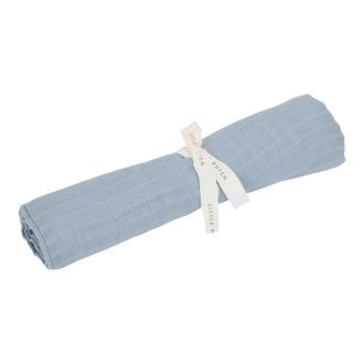   Little Dutch muszlin textilpelenka 120x120 cm Pure Denim Blue