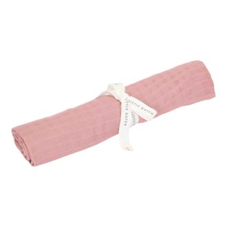   Little Dutch muszlin textilpelenka 120x120 cm Pure Pink Blossom